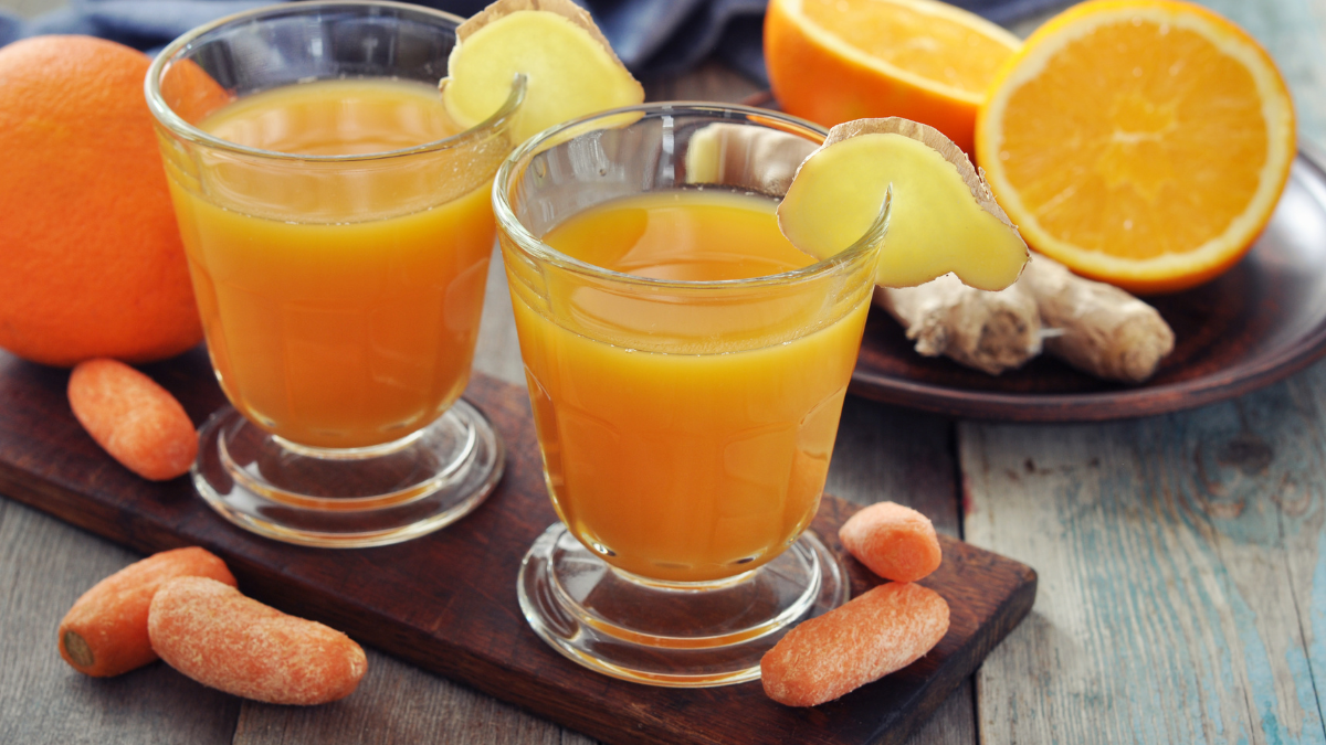 orange carrot ginger juice recipe easy blender method