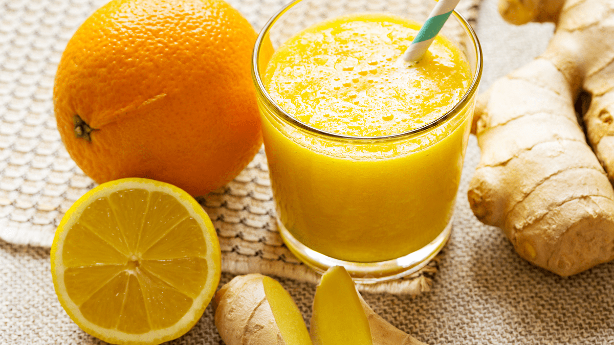 orange carrot ginger juice