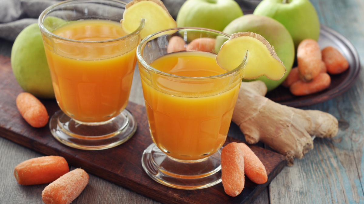 orange carrot ginger juice
